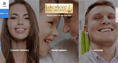 Desktop Screenshot of lakeshorefamilydentist.com